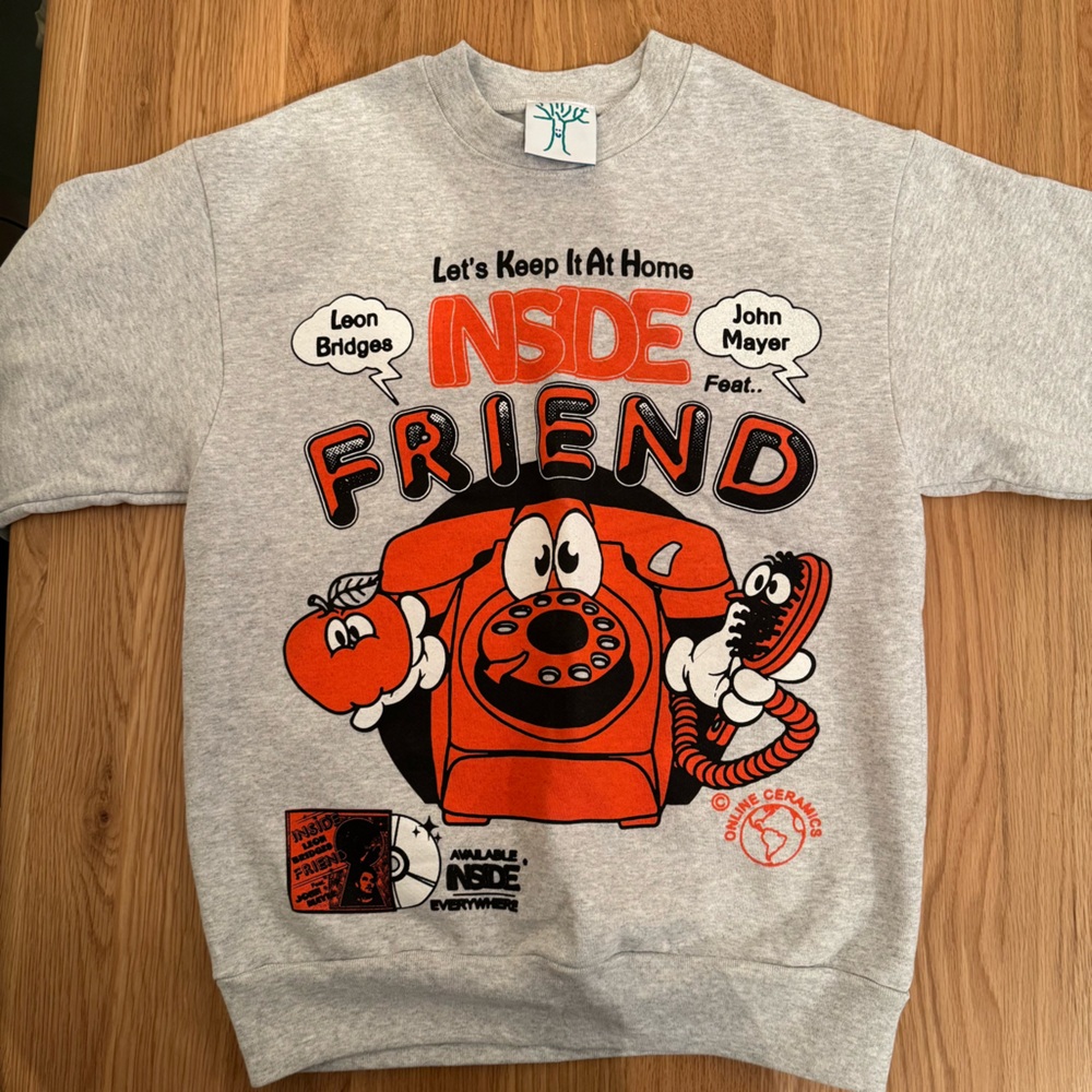 Online Ceramics Sweatshirt John Mayer Inside Friend Crewneck Sweatshirt